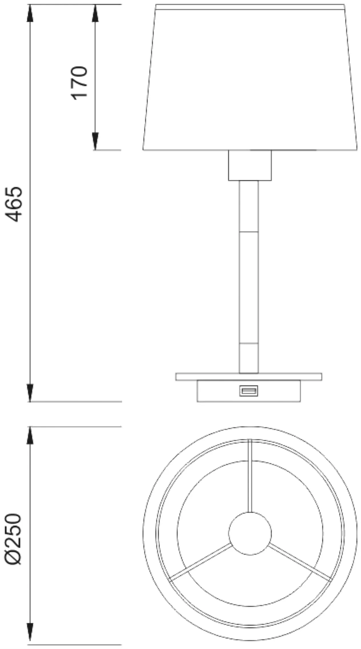 Lampada da tavolo USB Nordica II - immagine 6