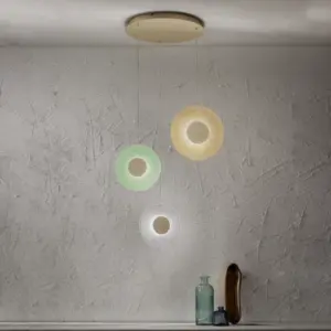 Sospensione CANDY Led 3 luci oro