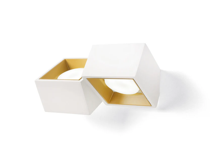 Applique in gesso 2 Luci NASSO - immagine 7