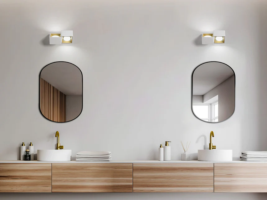 Applique in gesso 2 Luci NASSO - immagine 9